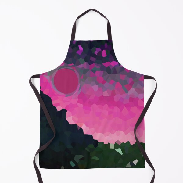 Item preview, Coastal Mountain Abstract Beach and Colorful Sky Scene 7 of 8 - with Sun designed and sold by Beachy.