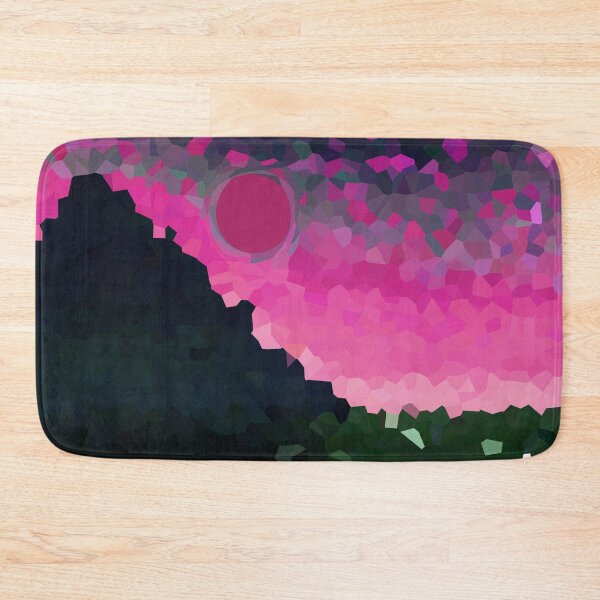 Item preview, Coastal Mountain Abstract Beach and Colorful Sky Scene 7 of 8 - with Sun designed and sold by Beachy.