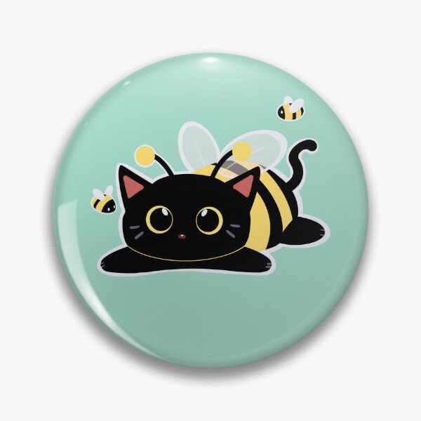 Item preview, Cute Black Cat Bee designed and sold by PottedCat.