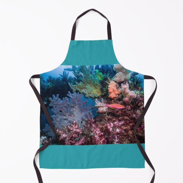 Item preview, Soft coral reef with cute little fish designed and sold by tank200bar.