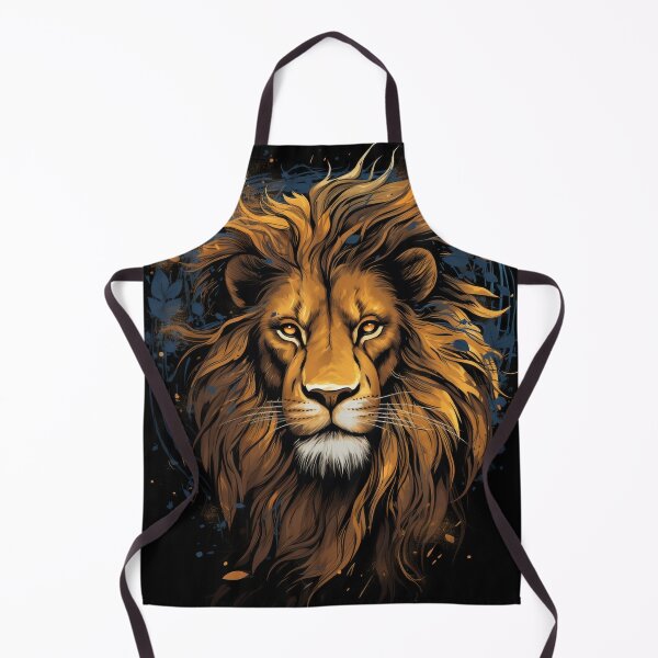 Artikelvorschau, Majestic Lion Illustration T-Shirt: Hochauflösende Kunst des Tierreichs entworfen und verkauft von PaintbrushPlace.