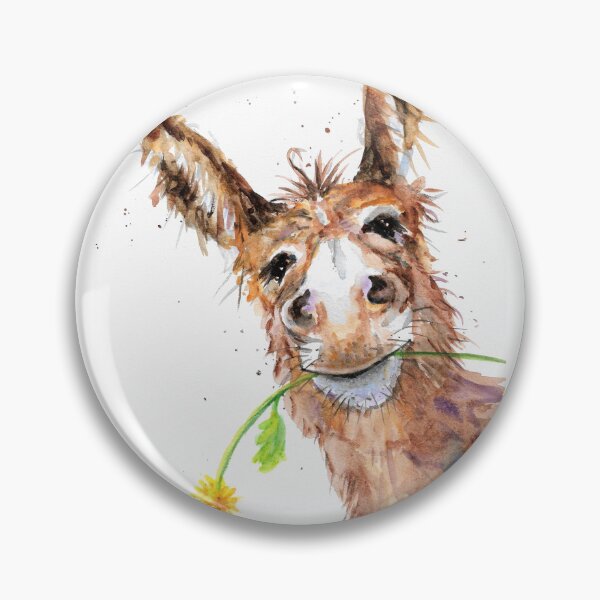 Item preview, Cute Cheeky Donkey with Flower designed and sold by Marjansart.