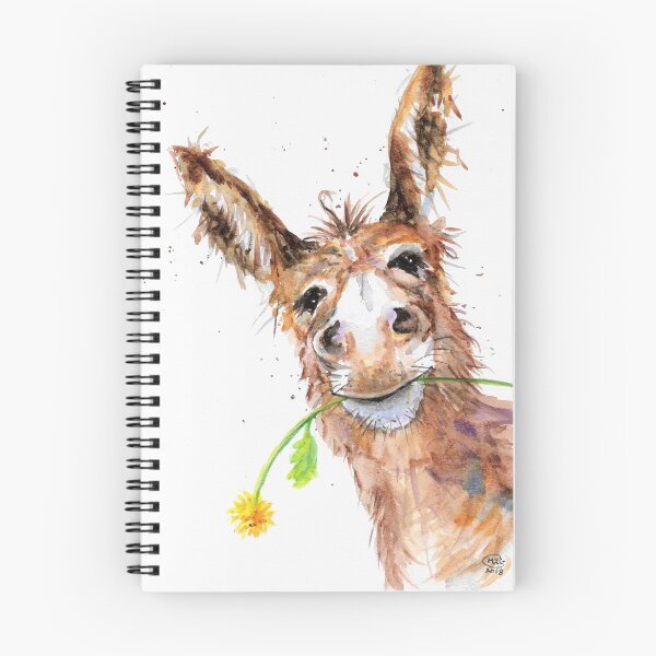 Item preview, Cute Cheeky Donkey with Flower designed and sold by Marjansart.