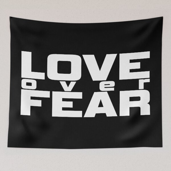 Item preview, Love over Fear designed and sold by MayoVinylStore.