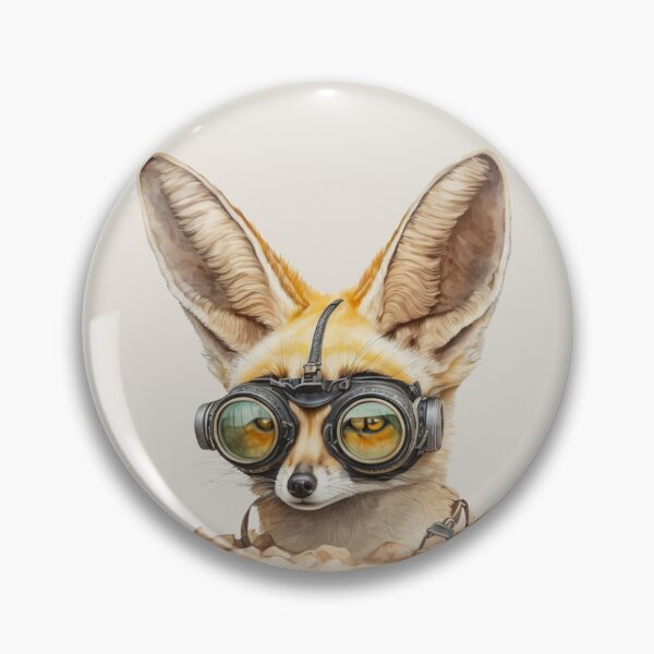 Item preview, Fennec Fox Wearing Aviator Goggles Portrait designed and sold by Sturdust.