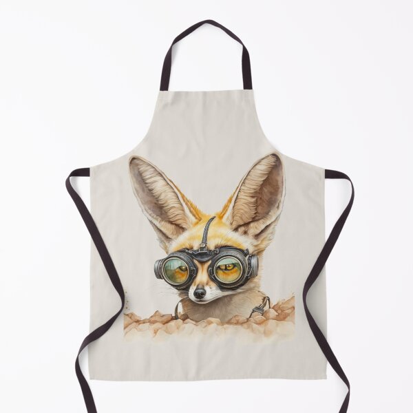 Item preview, Fennec Fox Wearing Aviator Goggles Portrait designed and sold by Sturdust.