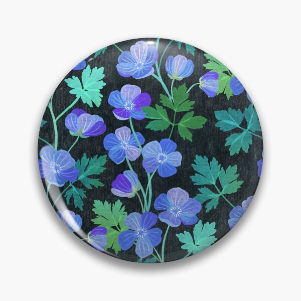 Item preview, Teal and Purple Floral on Dark Textured Background designed and sold by micklyn.