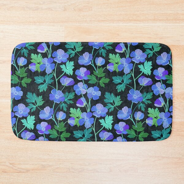 Item preview, Teal and Purple Floral on Dark Textured Background designed and sold by micklyn.