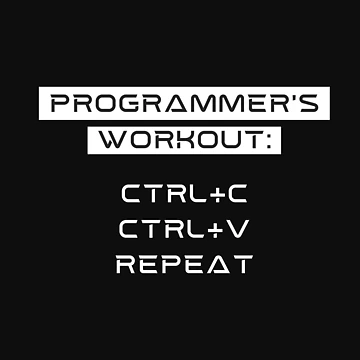 Artwork thumbnail, Programmers workout: ctrl+c, ctrl+v, Repeat by Code Monkeys