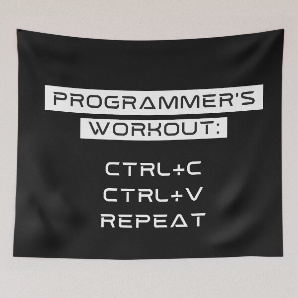 Item preview, Programmers workout: ctrl+c, ctrl+v, Repeat designed and sold by Code  Monkeys.