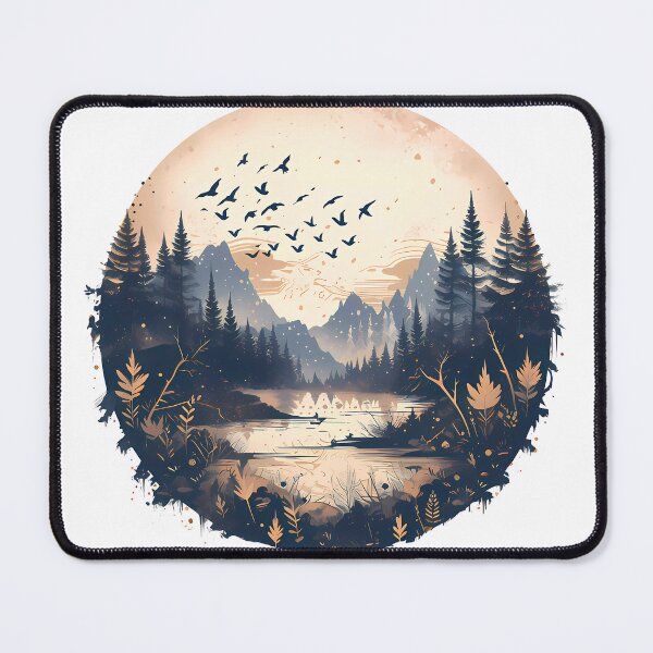 Item preview, Vintage light forest landscape  designed and sold by Hasan Habeeb.