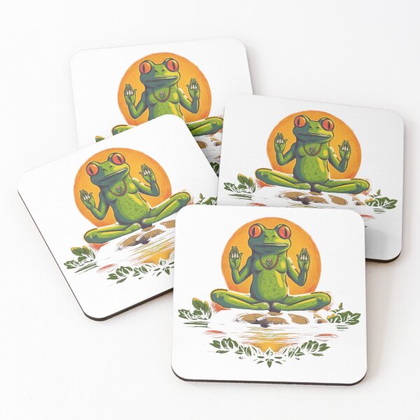 Item preview, Yoga Gets Even Cuter with a Happy Frog Pose designed and sold by cafegrafis.
