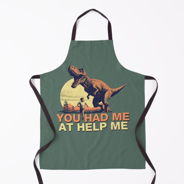 Item preview, You Had Me at Help Me - T Rex Dinosaur Chase - Funny Dinosaur designed and sold by goldentusk.