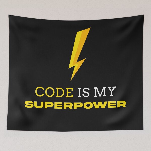 Item preview, Code is my superpower designed and sold by Code  Monkeys.