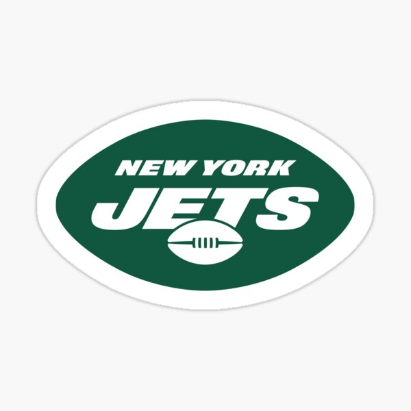 Jets - Vintage Jet Ball (White) - New York Jets - Sticker