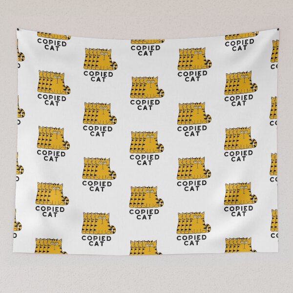 Item preview, Copied Cat Funny Animal Puns  designed and sold by punnybone.