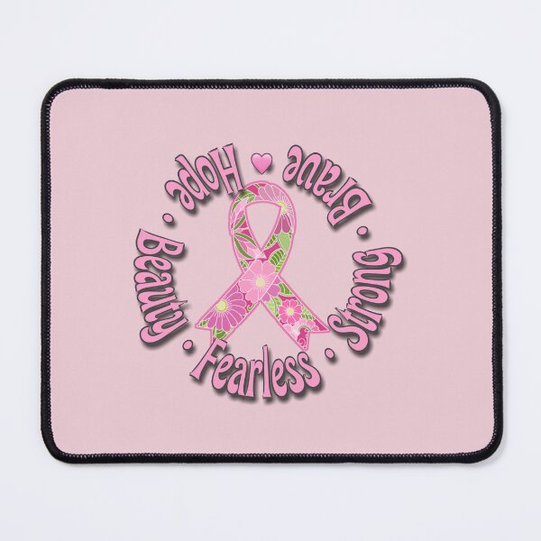 Item preview, Floral Pink Breast Cancer Awareness Ribbon designed and sold by Alondra.