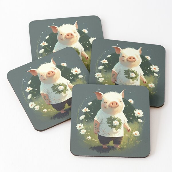 Item preview, Piggy's Peaceful Messenger designed and sold by Wallbreaker Pig.