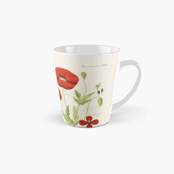 Botanical illustration: Poppy by David Dietrich – State Library Victoria Tall Mug