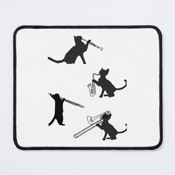 Item preview, Feline  Musicians -Cat  Clarinet Trombone Flute Saxophone 	s 	 	 designed and sold by yyqqqltr41.