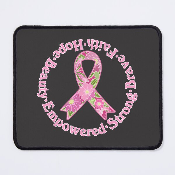 Item preview, Floral Pink Breast Cancer Awareness Ribbon designed and sold by Alondra.