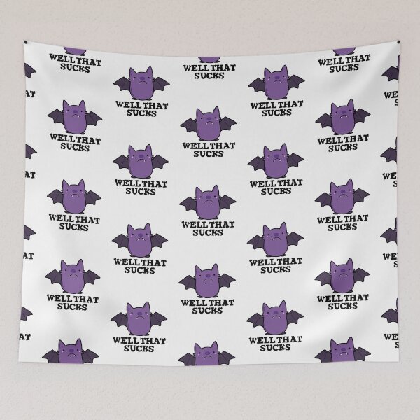 Item preview, Well That Sucks Funny Baby Bat Puns  designed and sold by punnybone.