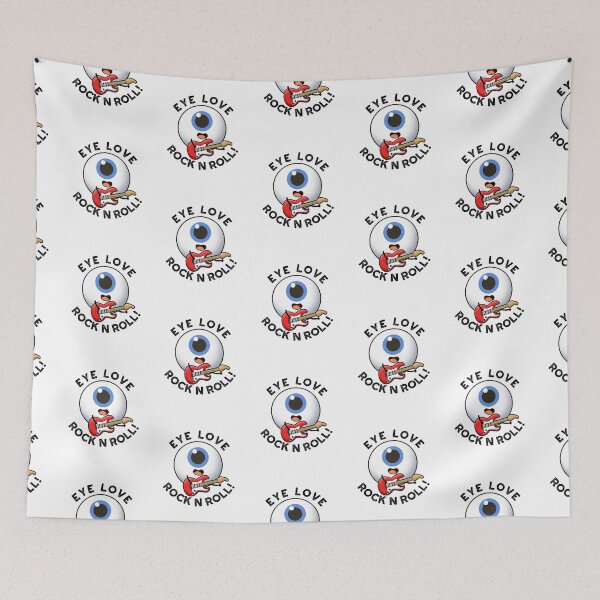 Item preview, Eye Love Rock And Roll Funny Eyeball Puns  designed and sold by punnybone.