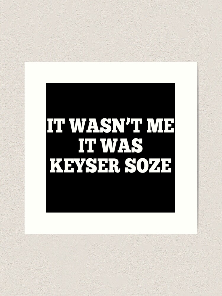 Keyser Söze Portrait Print | The Usual Suspects