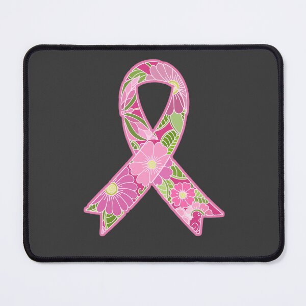 Item preview, Floral Pink Breast Cancer Awareness Ribbon designed and sold by Alondra.