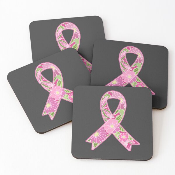 Item preview, Floral Pink Breast Cancer Awareness Ribbon designed and sold by Alondra.
