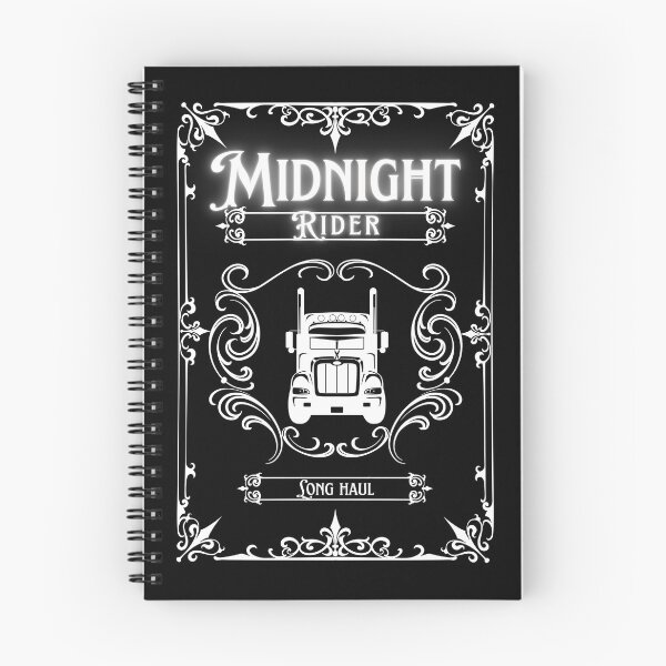 Item preview, Midnight rider long haul driver. Truck driver. OTR designed and sold by Cajattire.