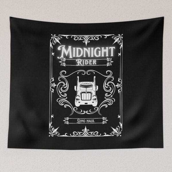 Item preview, Midnight rider long haul driver. Truck driver. OTR designed and sold by Cajattire.