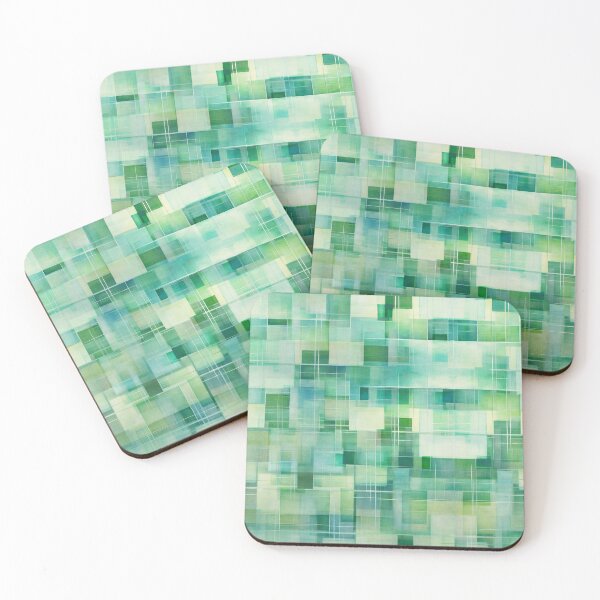 Item preview, Calm Green Shadows and Reflections Abstract designed and sold by micklyn.