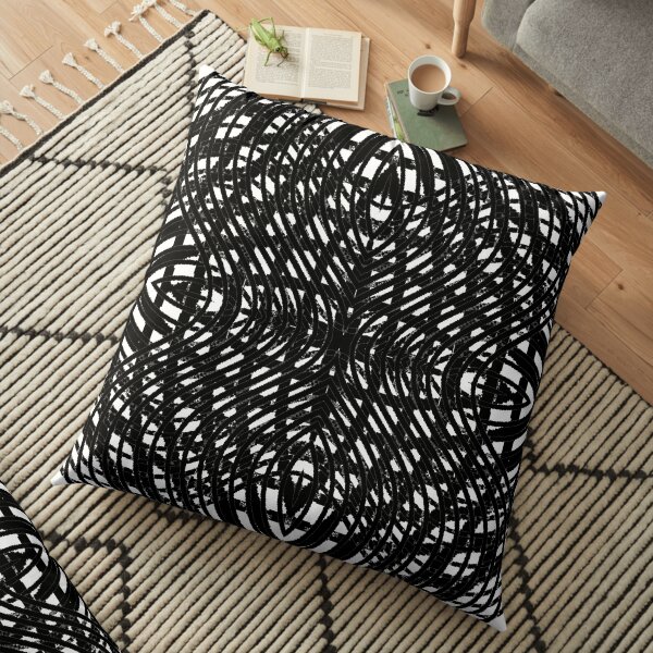 Round, lap, disk, disc, circumference, ring, round, periphery, circuit, coterie Floor Pillow