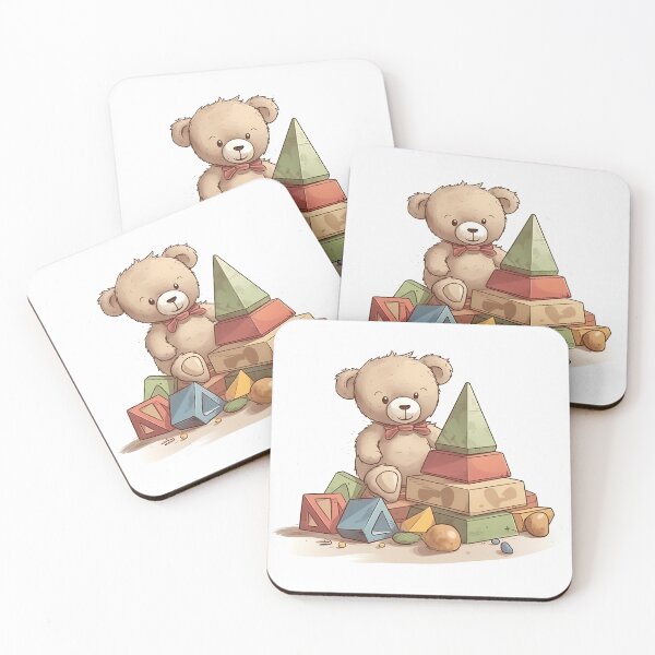 Item preview, Cute teddy bear sitting on the pyramid. designed and sold by Tantanzah.