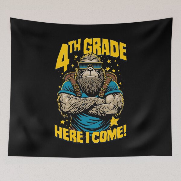 Item preview, 4th Grade Here I Come Back To First Day Of School Bigfoot designed and sold by GrandeDuc.