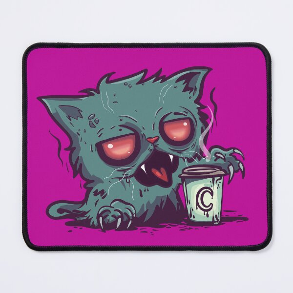 Item preview, Zombie Coffee Cat designed and sold by KilkennyCat Art.