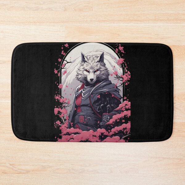Item preview, Red ninja wolf designed and sold by CyprianCrafts.