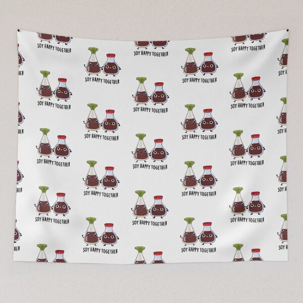 Item preview, Soy Happy Together Soy Sauce Puns  designed and sold by punnybone.