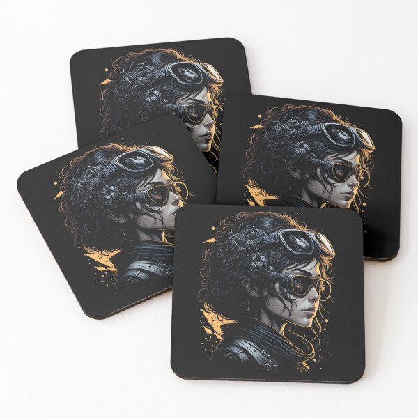 Item preview, Pilot Woman Steampunk Style Vintage Portrait designed and sold by SoccaTamam.