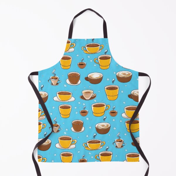 Item preview, Coffee Bliss | Cups of Coffee Pattern on Light Blue Background designed and sold by BNCH44.