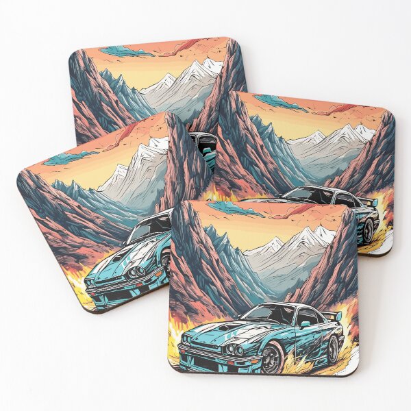 Item preview, Explore The Thrills Of Car Drifting In Majestic Mountain Landscapes - Dramatic Scene Design designed and sold by Sandydesign.