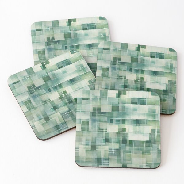 Item preview, Moody Calm Windows and Doors Abstract in Green and Sage designed and sold by micklyn.
