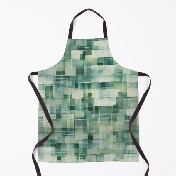 Item preview, Moody Calm Windows and Doors Abstract in Green and Sage designed and sold by micklyn.