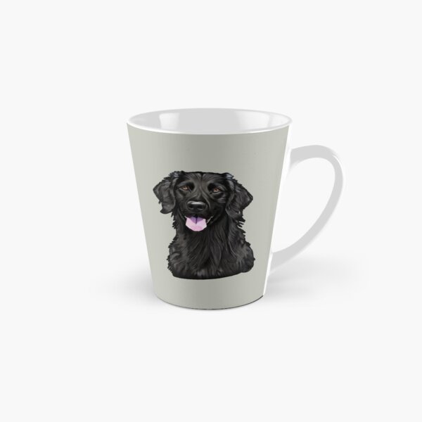 Item preview, Flat-Coated Retriever face for dog lovers designed and sold by tchilipepper.