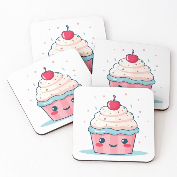 Artikelvorschau, Gourmet-Cupcake-Aufkleber entworfen und verkauft von ArtMotionFlow.
