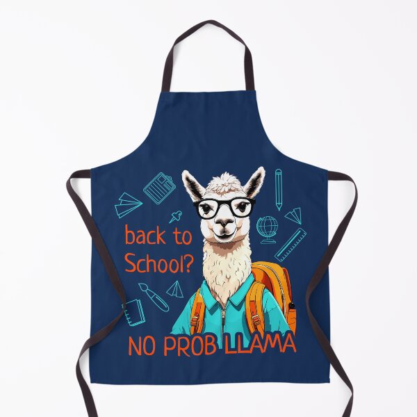Item preview, Positive Llama with Glasses and School Backpack | Back to School Llama designed and sold by Niktarka.