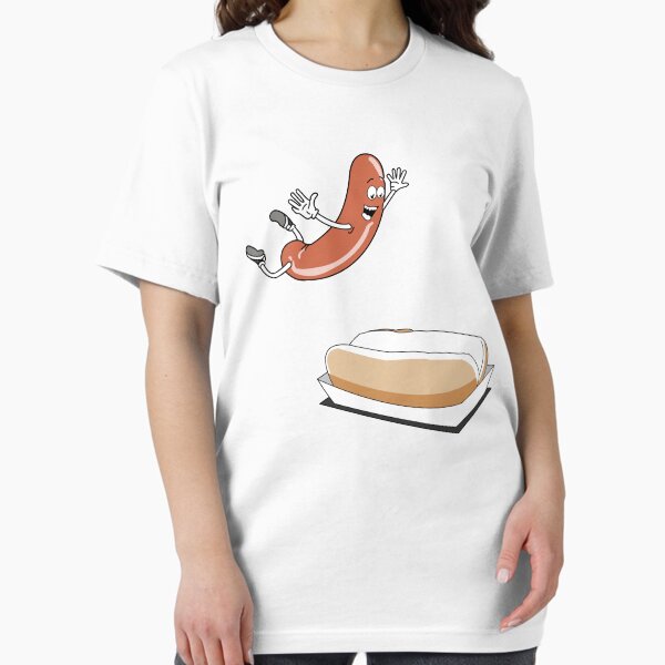 Vista previa del artículo con la obra «Camiseta Happy Hot Dog - Power Rangers», diseñado y vendido por GeeklyShirts.