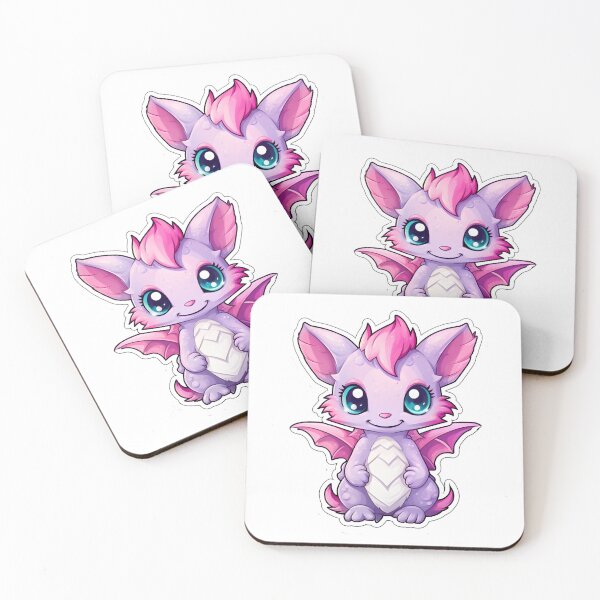 Aperçu de l'œuvre Dragon rose mignon de Kawaii créée et vendue par ShepherdsPieMan.