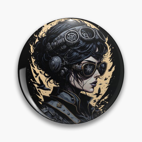Item preview, Steampunk Aesthetic Pilot Woman Portrait designed and sold by SoccaTamam.